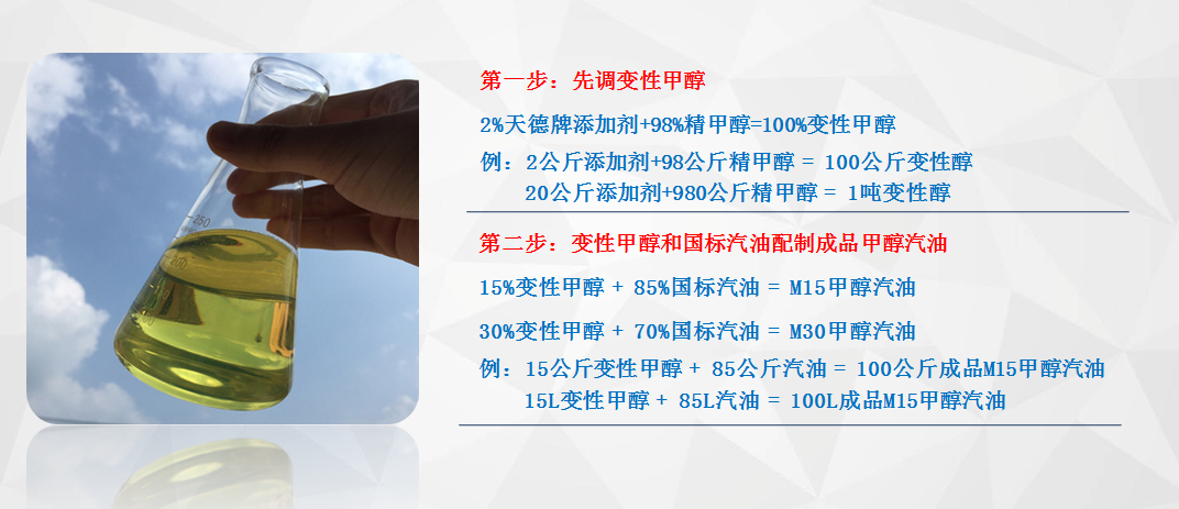 甲醇汽油添加劑使用方法 甲醇汽油添加劑使用方法